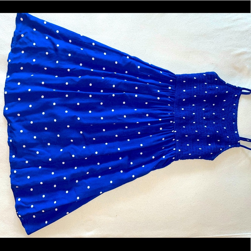 SO brand blue skater dress (XS)